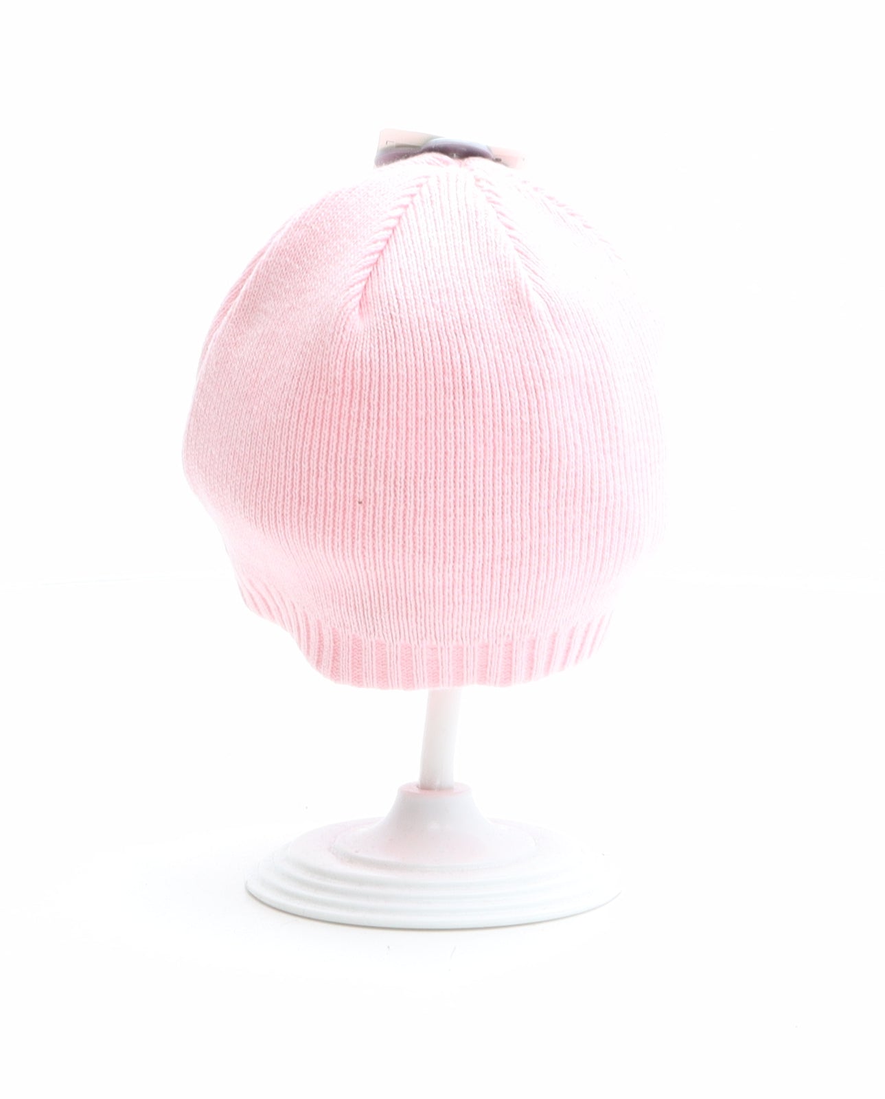 Adams Girls Pink 100% Cotton Beanie One Size - Size 6-12 months, Little and Perfect