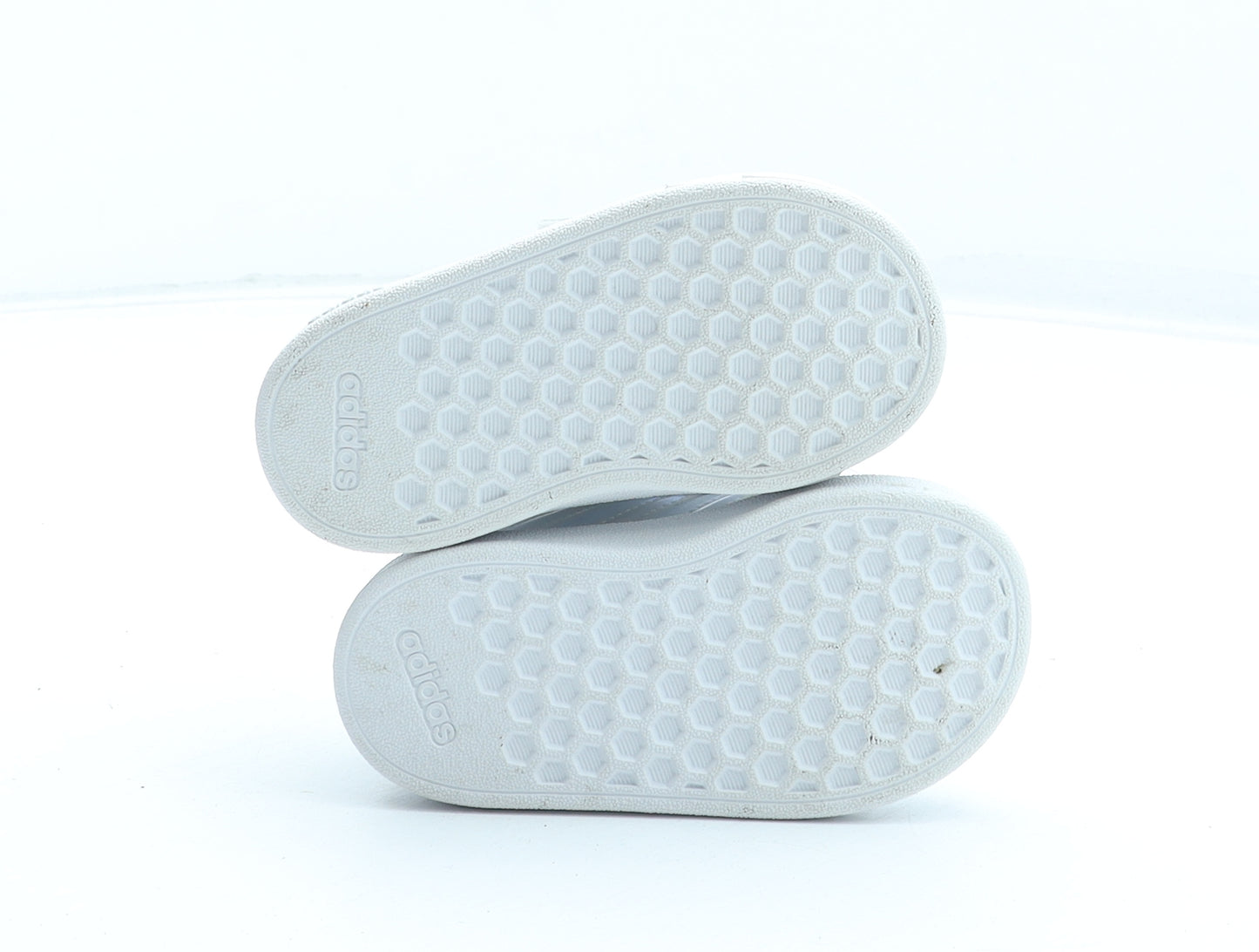adidas Girls White Synthetic Trainer UK 4 20