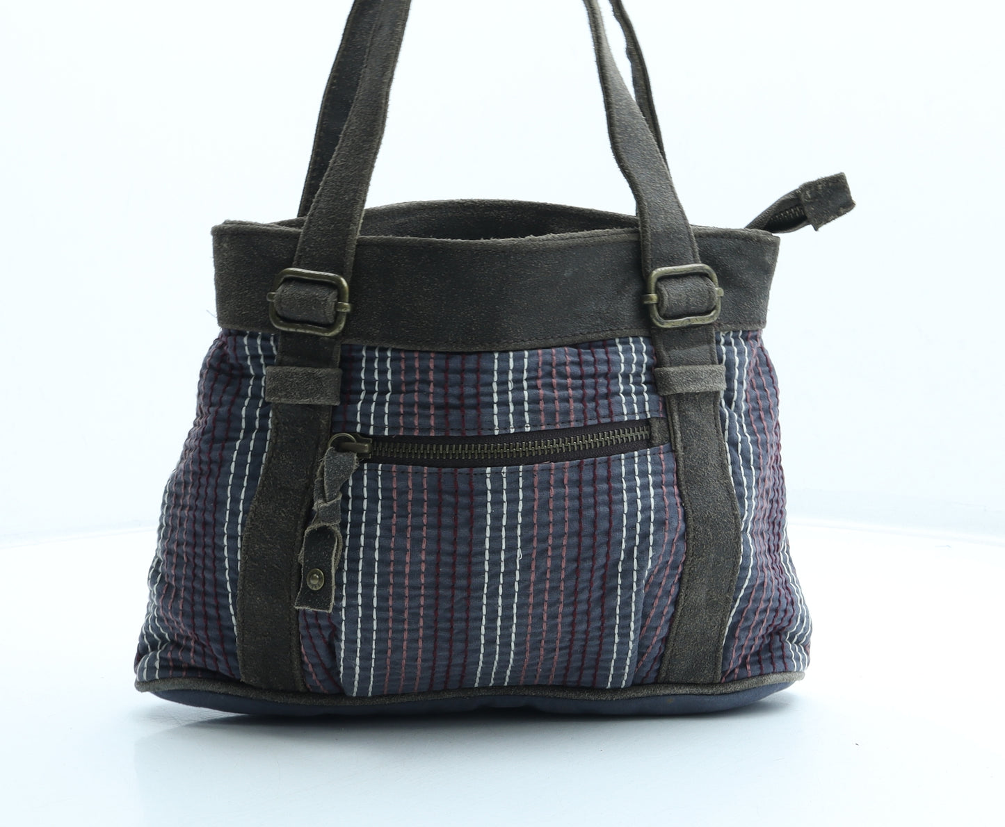 Fat Face Womens Multicoloured Geometric Cotton Top Handle Bag Size Small