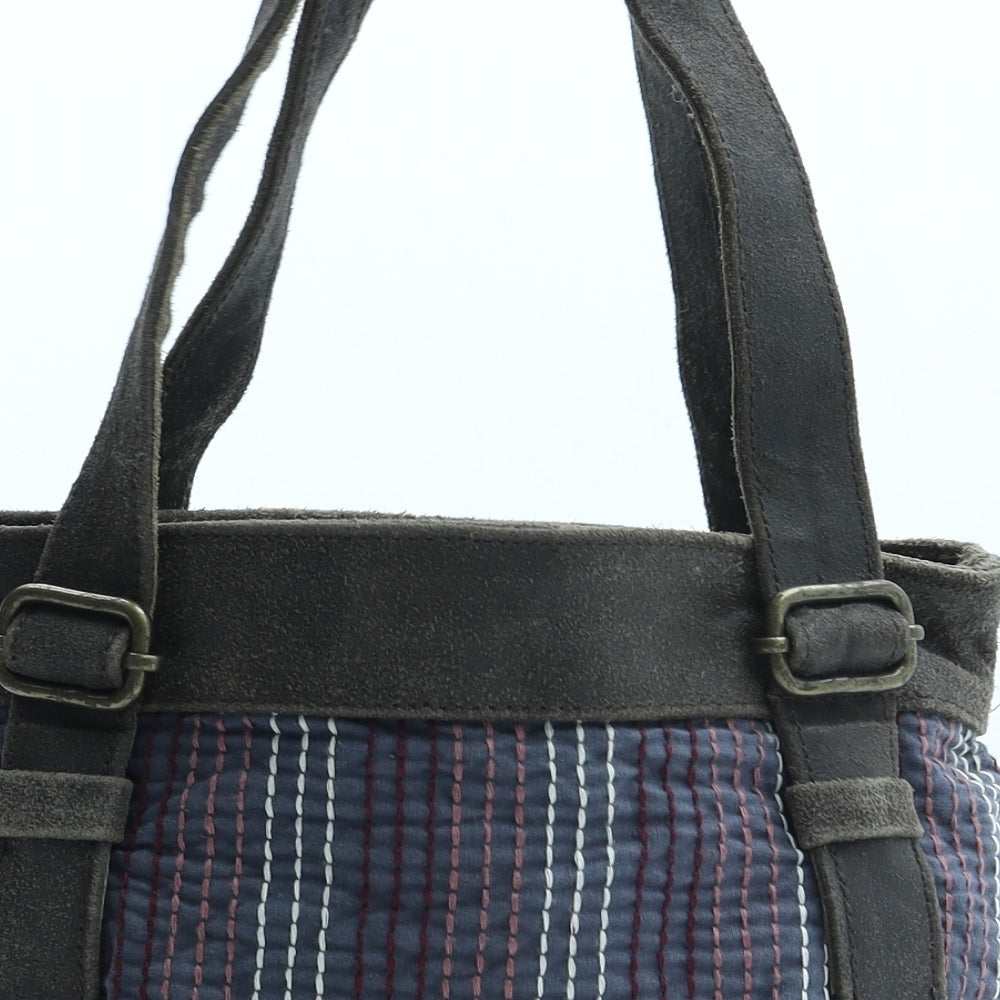 Fat Face Womens Multicoloured Geometric Cotton Top Handle Bag Size Small