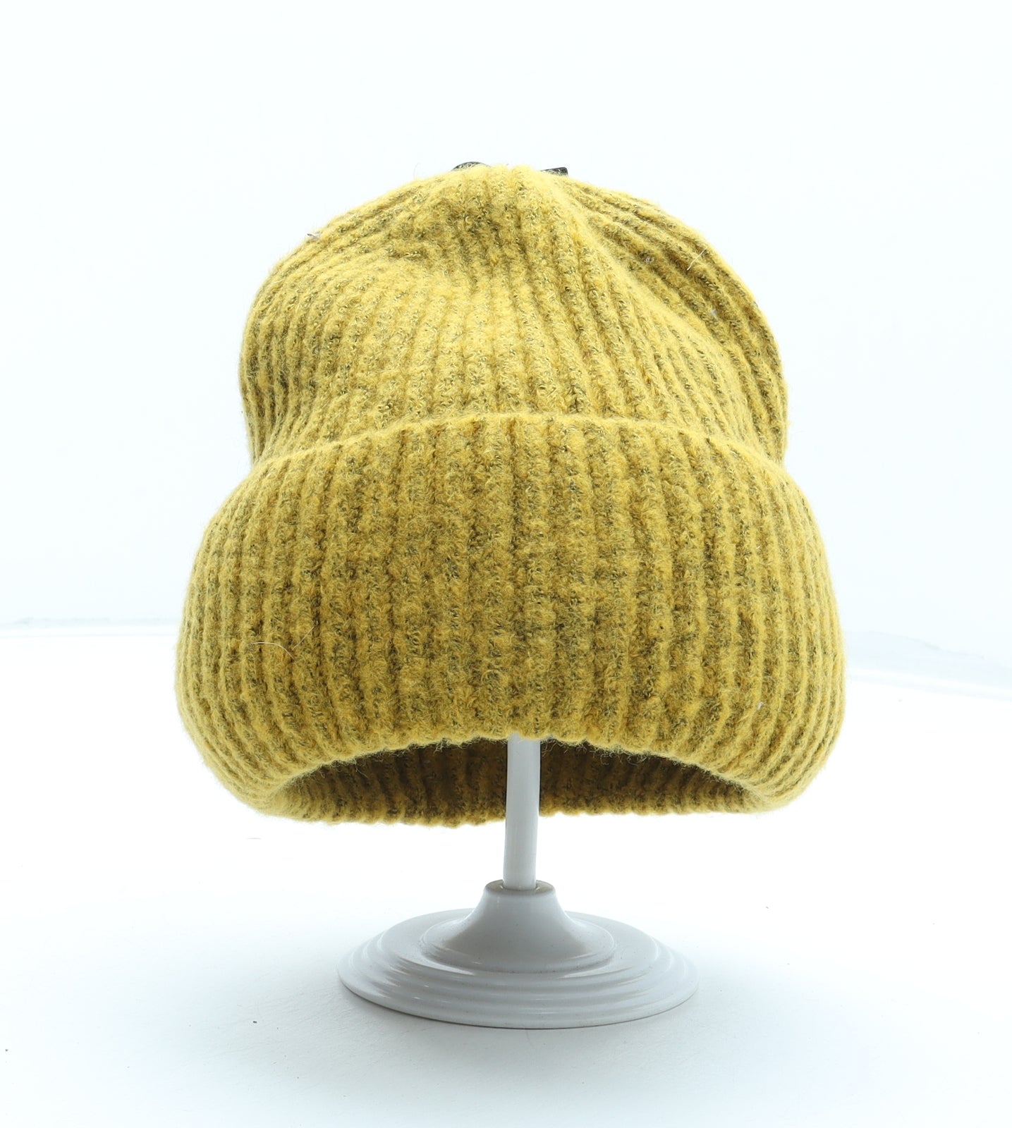 Marks and Spencer Womens Yellow Acrylic Beanie One Size