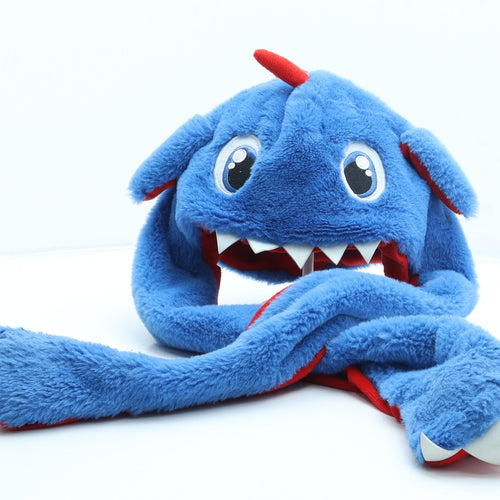 Dunnes Stores Boys Blue Polyester Winter Hat Size S - Monster Interactive Ears Size 7-9 Years