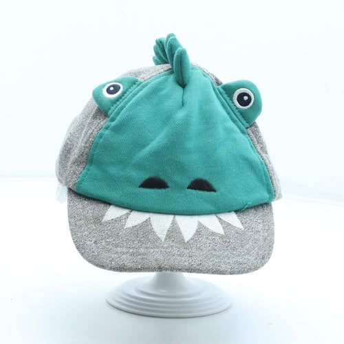 Mothercare Boys Grey Cotton Baseball Cap Size S - Crocodile Size 1-3 Years