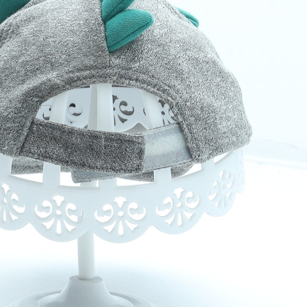 Mothercare Boys Grey Cotton Baseball Cap Size S - Crocodile Size 1-3 Years