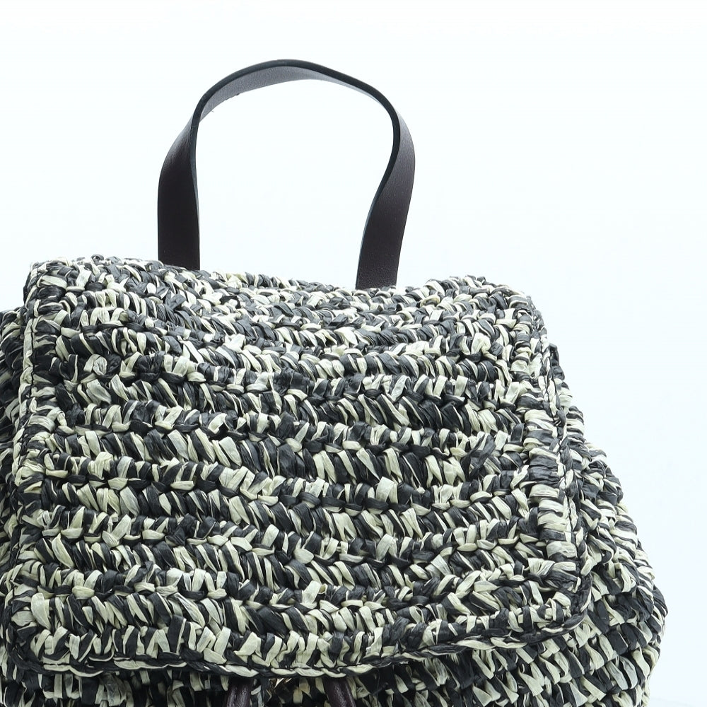 Marks and Spencer Womens Multicoloured Straw Backpack Size Medium