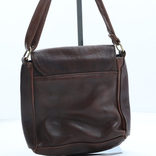 Marzia Womens Brown Polyurethane Crossbody Size Small
