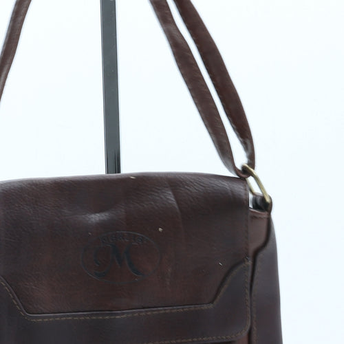 Marzia Womens Brown Polyurethane Crossbody Size Small