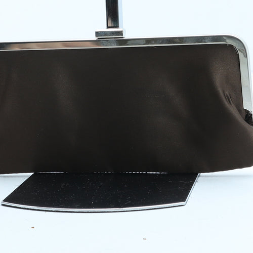 Preworn Womens Brown Polyester Clutch Size Small