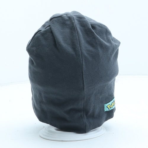 H&M Boys Grey Cotton Beanie One Size - Pikachu. UK Size 2-4 Years