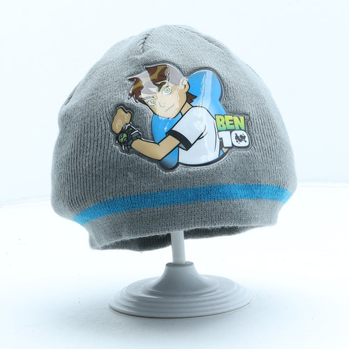 George Boys Grey Acrylic Beanie One Size - Ben 10