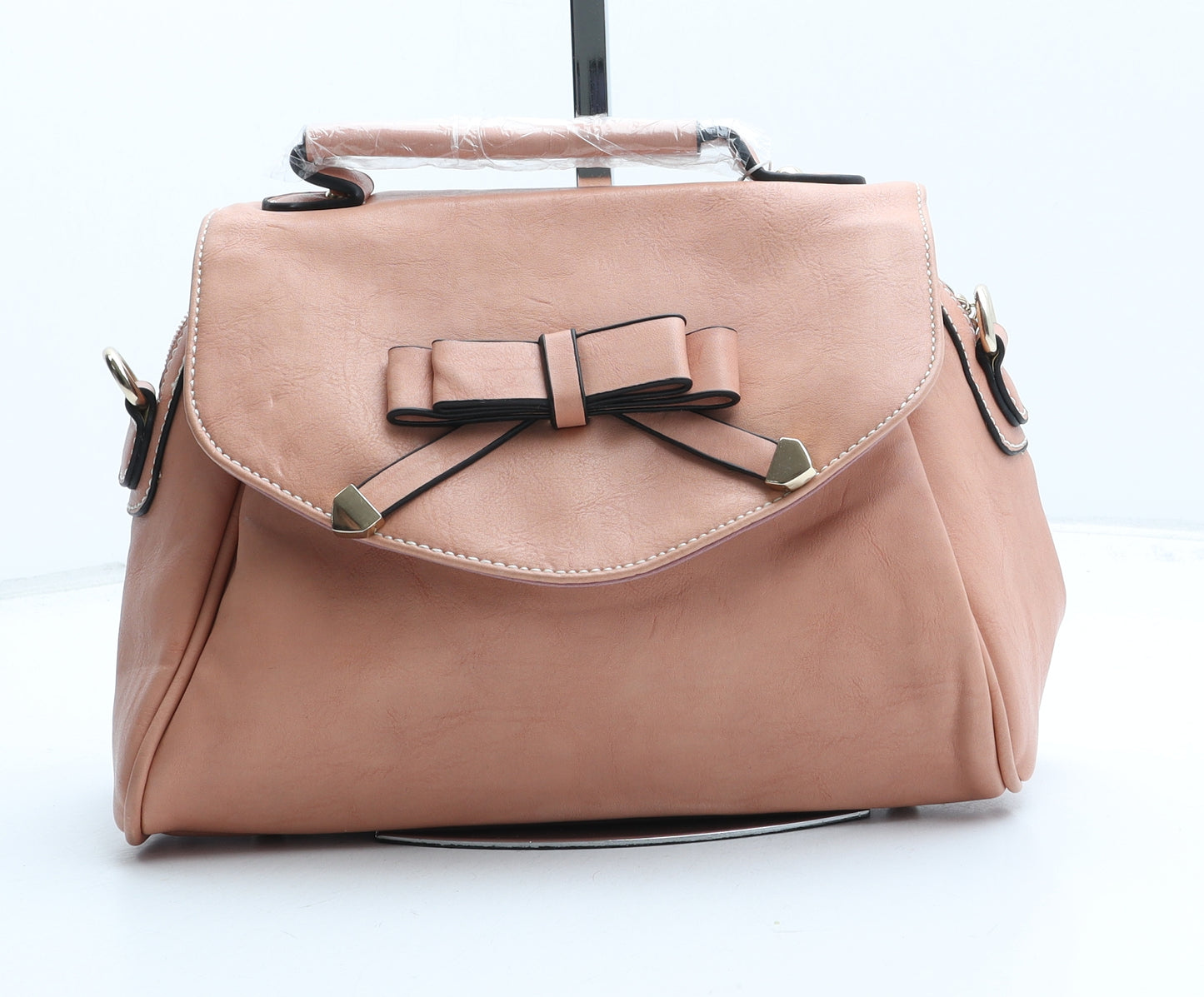 Ed Fox Womens Pink Polyurethane Hobo Bag Size Small