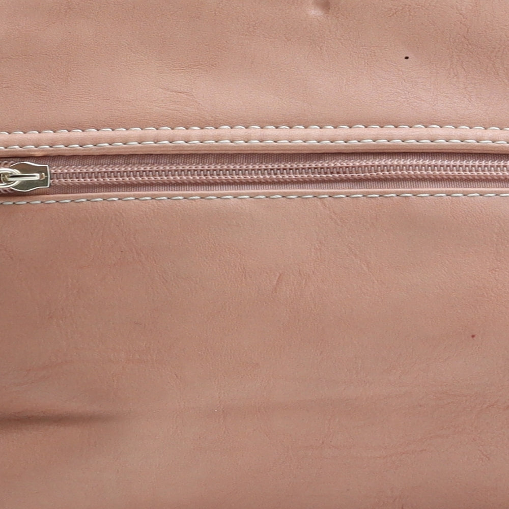 Ed Fox Womens Pink Polyurethane Hobo Bag Size Small
