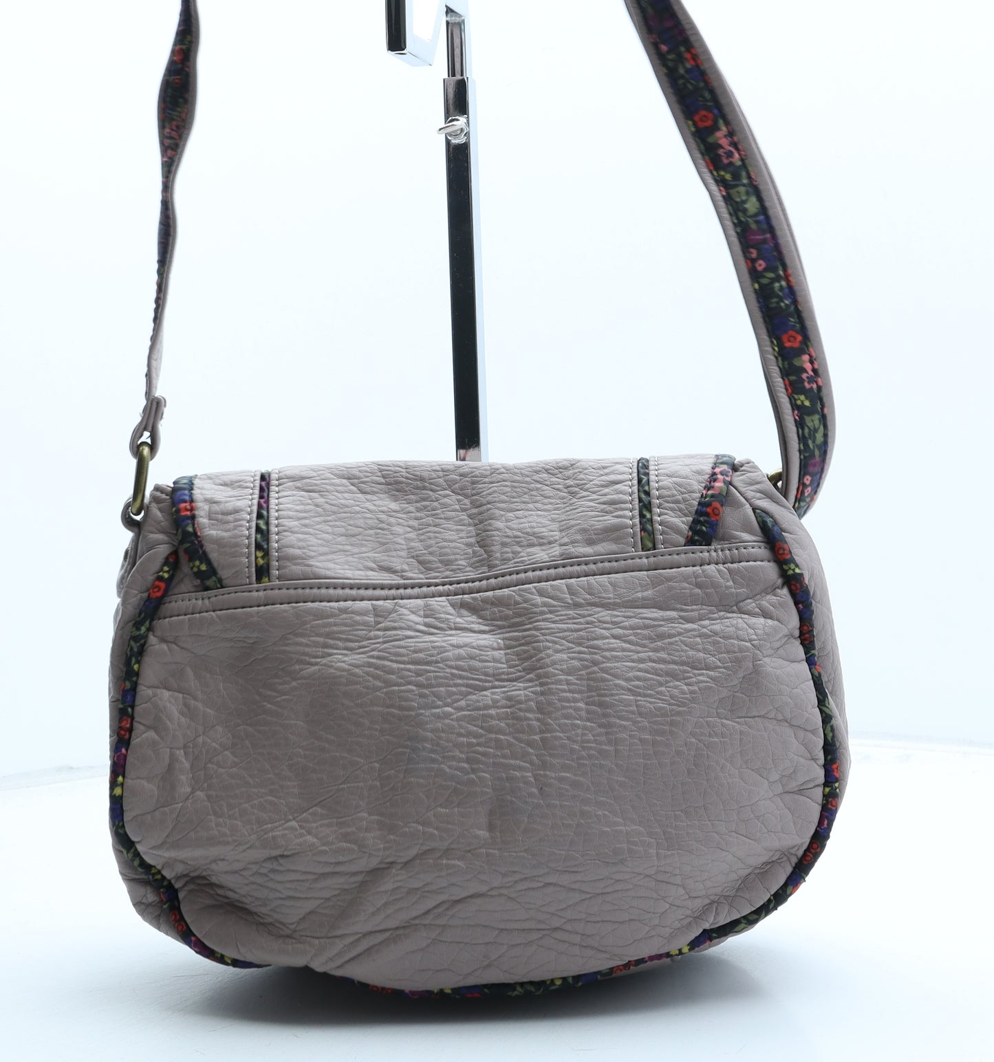 MANTARAY PRODUCTS Womens Beige Polyurethane Crossbody Size Medium