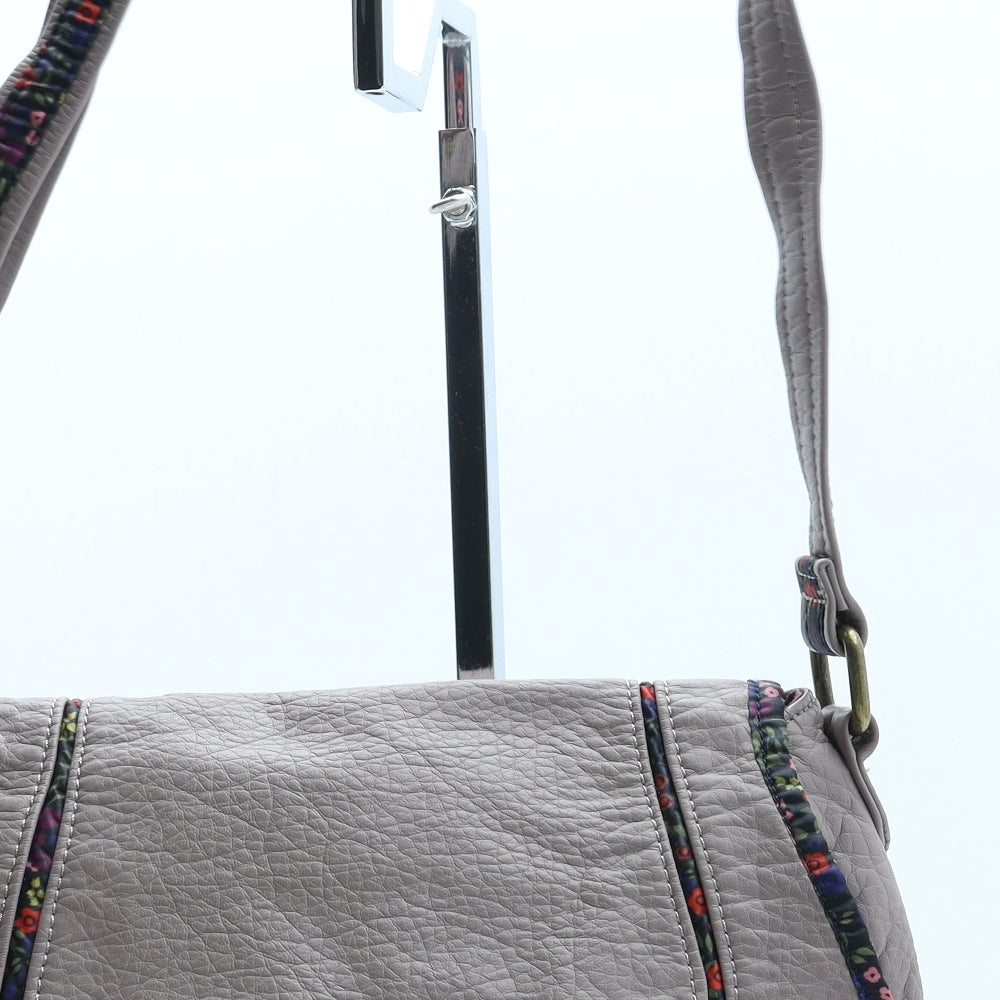 MANTARAY PRODUCTS Womens Beige Polyurethane Crossbody Size Medium