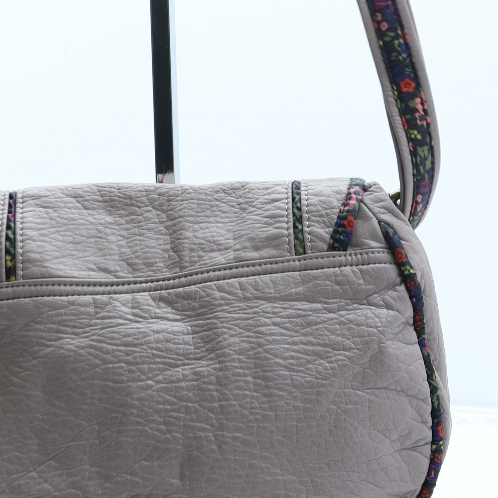 MANTARAY PRODUCTS Womens Beige Polyurethane Crossbody Size Medium