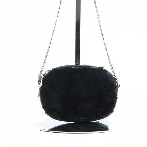 Atmosphere Womens Black Acrylic Crossbody Size Mini - Faux Fur