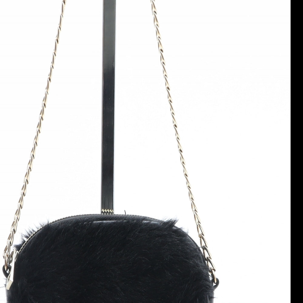 Atmosphere Womens Black Acrylic Crossbody Size Mini - Faux Fur