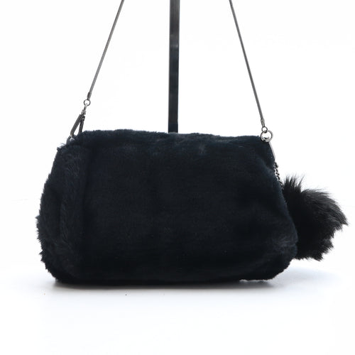 Preworn Womens Black Acrylic Crossbody Size Small