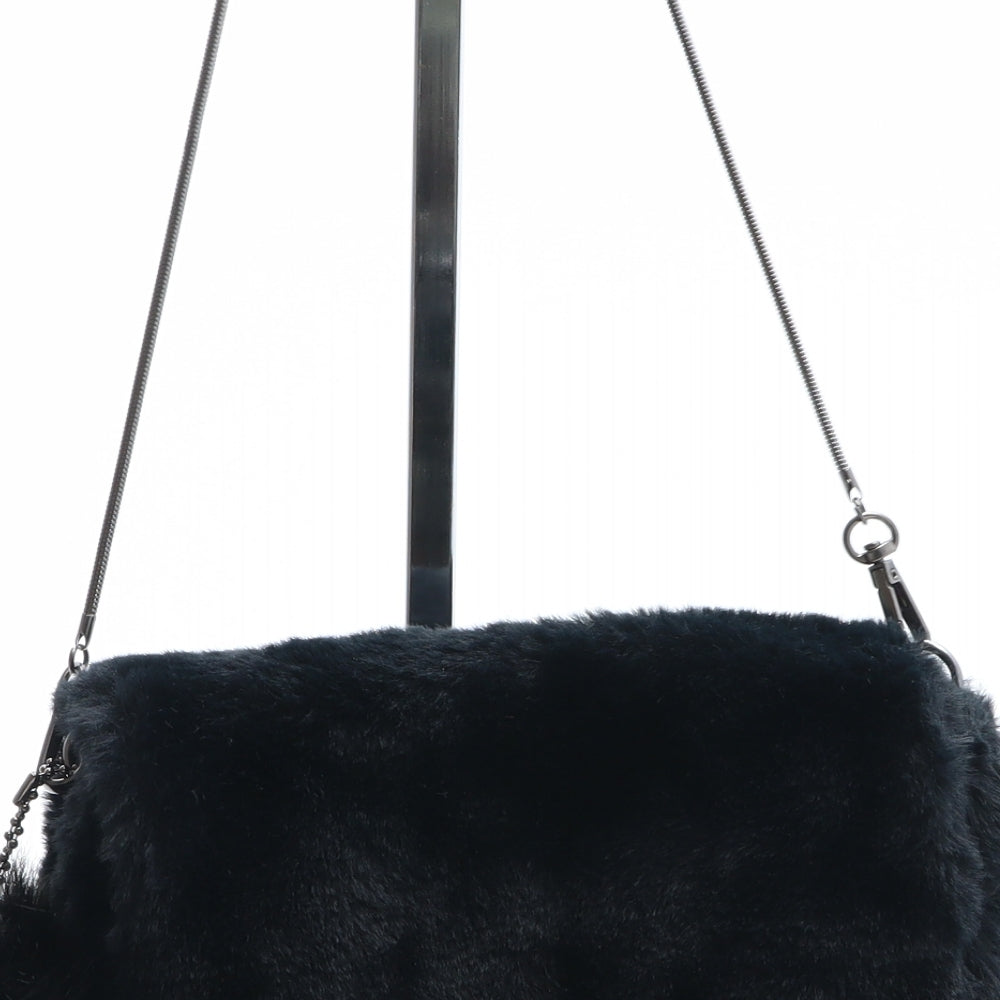 Preworn Womens Black Acrylic Crossbody Size Small