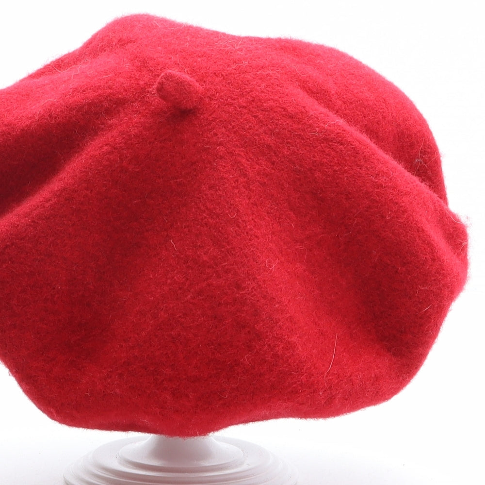 Primark Womens Red 100% Wool Beret One Size