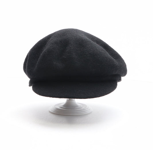 Diefenthal Womens Black Wool Peaked Cap One Size