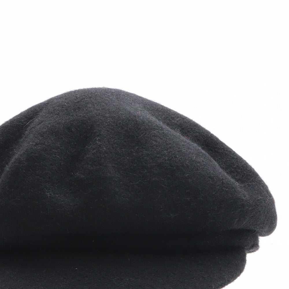 Diefenthal Womens Black Wool Peaked Cap One Size