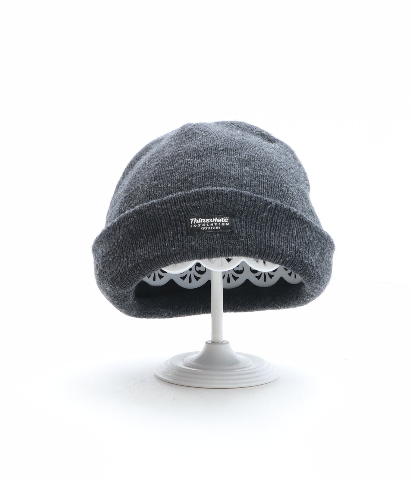 Thinsulate Boys Grey Acrylic Beanie One Size - Size 6-9 years