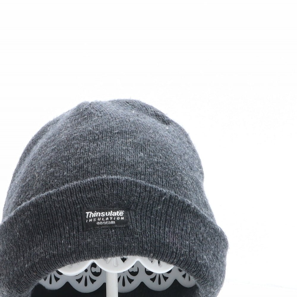 Thinsulate Boys Grey Acrylic Beanie One Size - Size 6-9 years