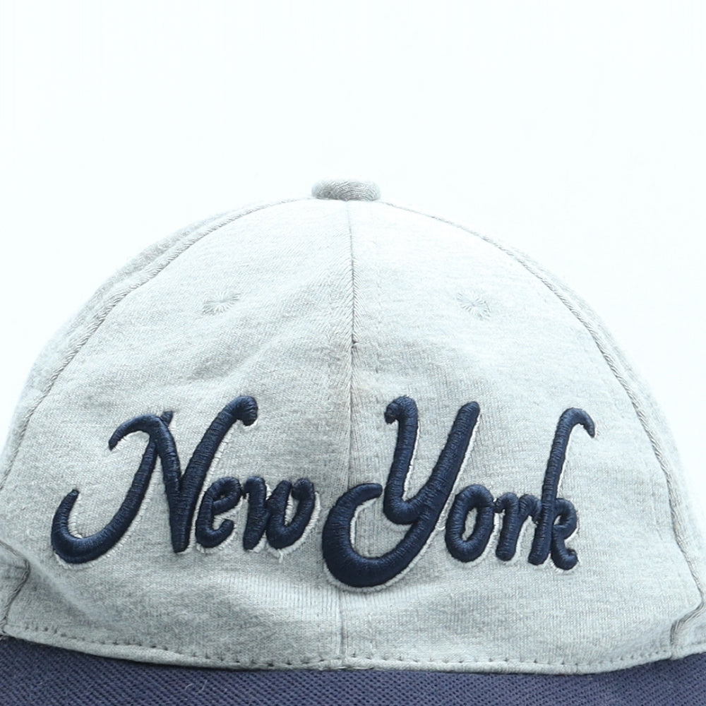 Primark Boys Grey Cotton Baseball Cap Size Adjustable