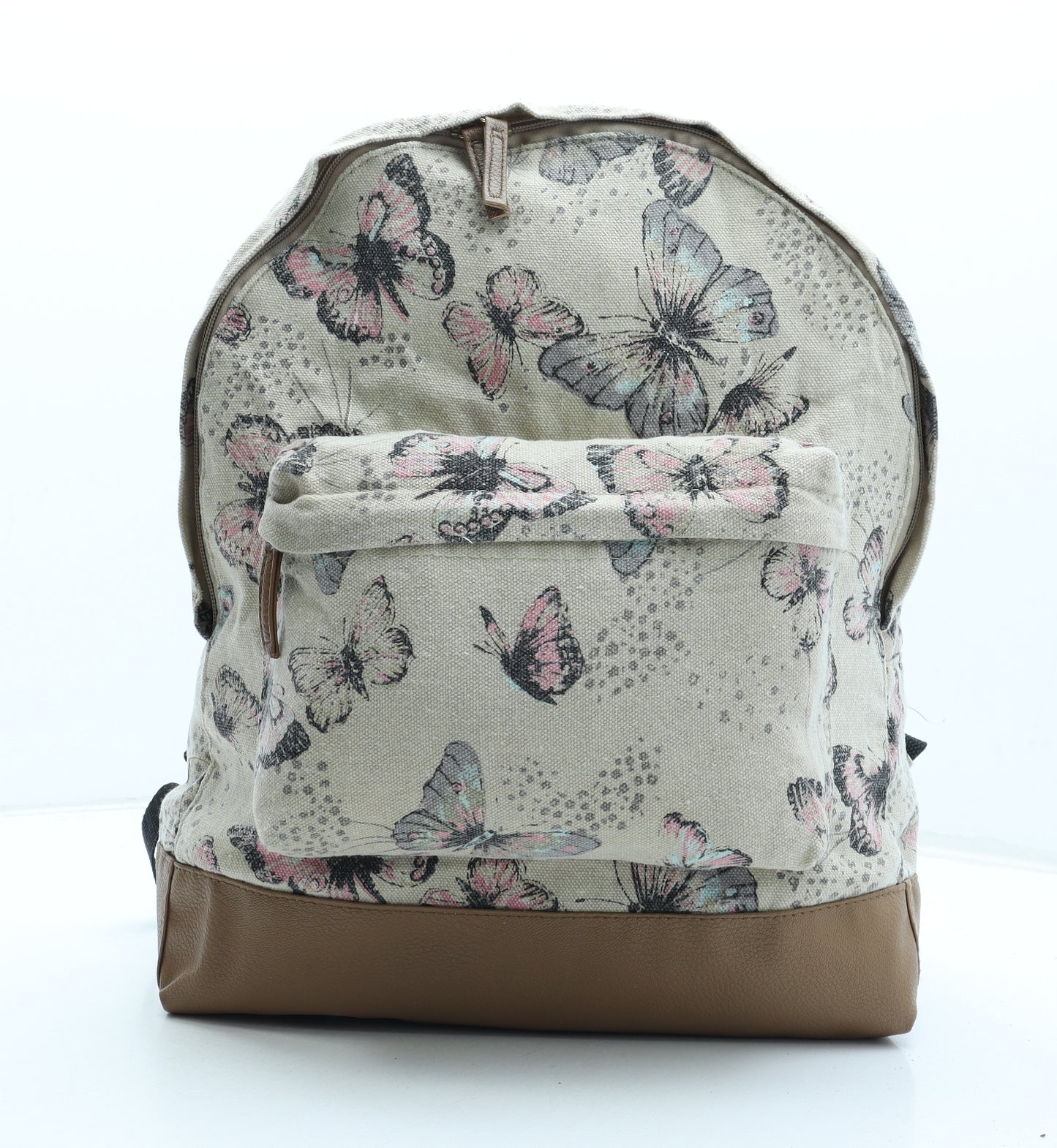 Preworn Womens Multicoloured Geometric Canvas Backpack Size Large - Butterfly