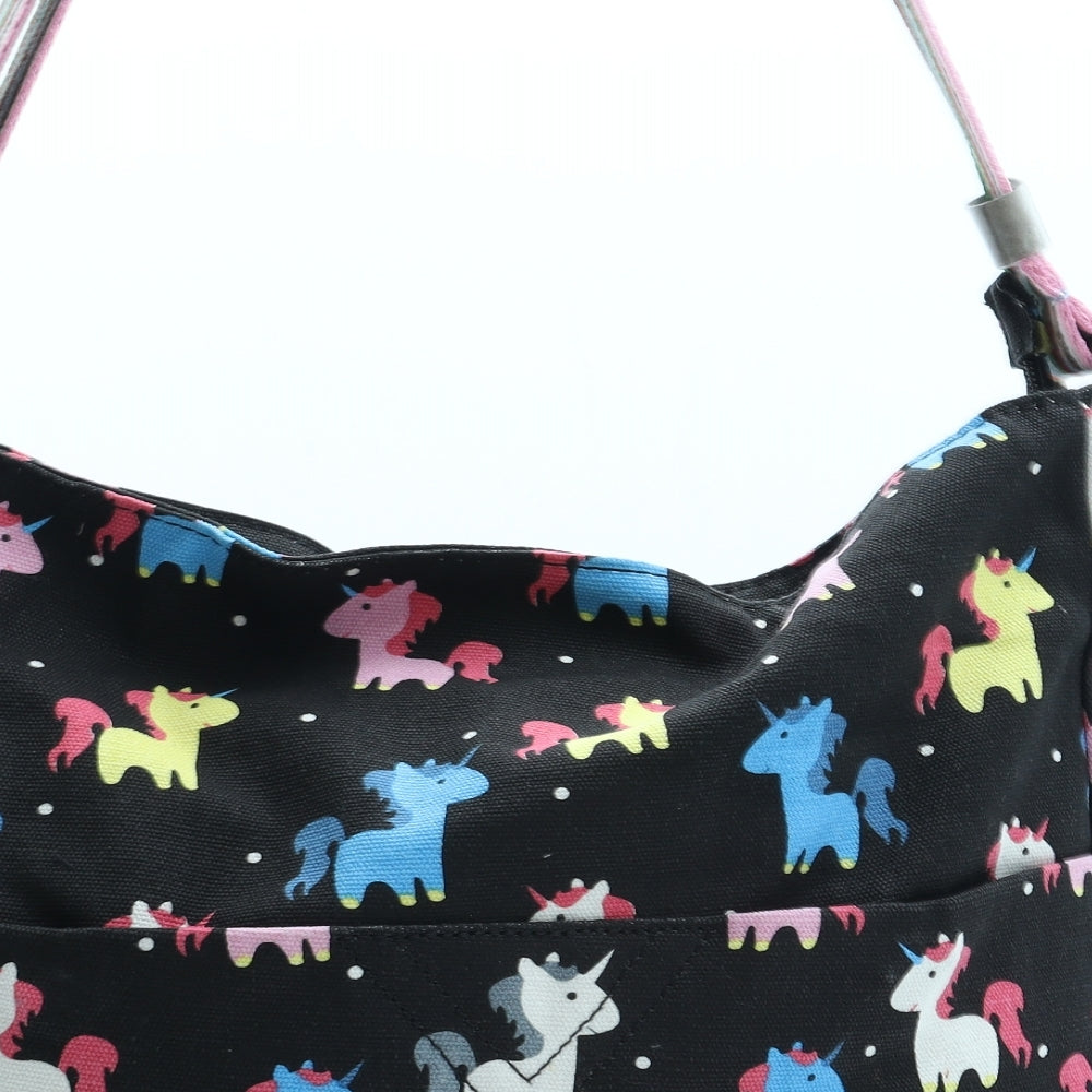 Have Best Womens Multicoloured Geometric Canvas Crossbody Size Large - Unicorn Pattern