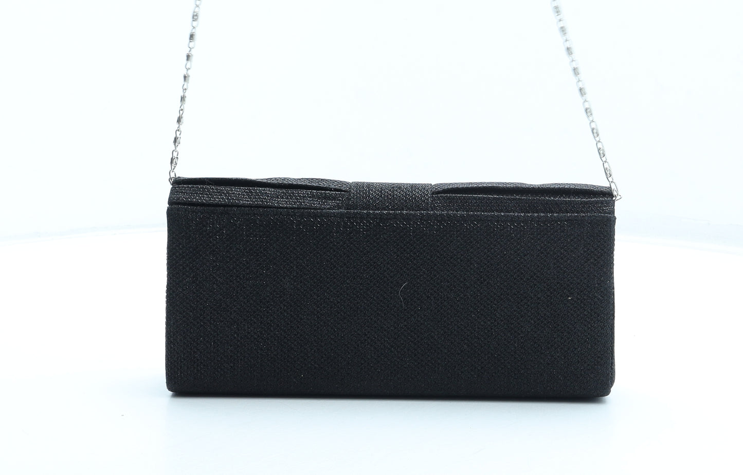 Preworn Womens Black Polyester Clutch Size Small