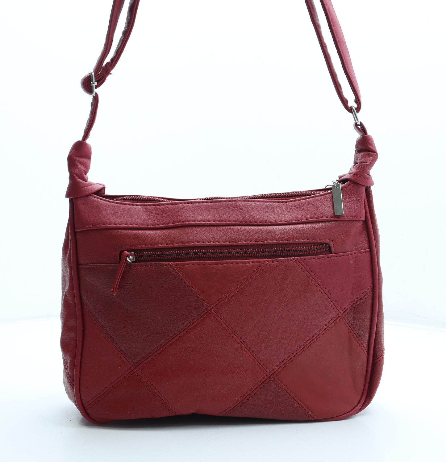 Classique Womens Red Polyurethane Crossbody Size Medium