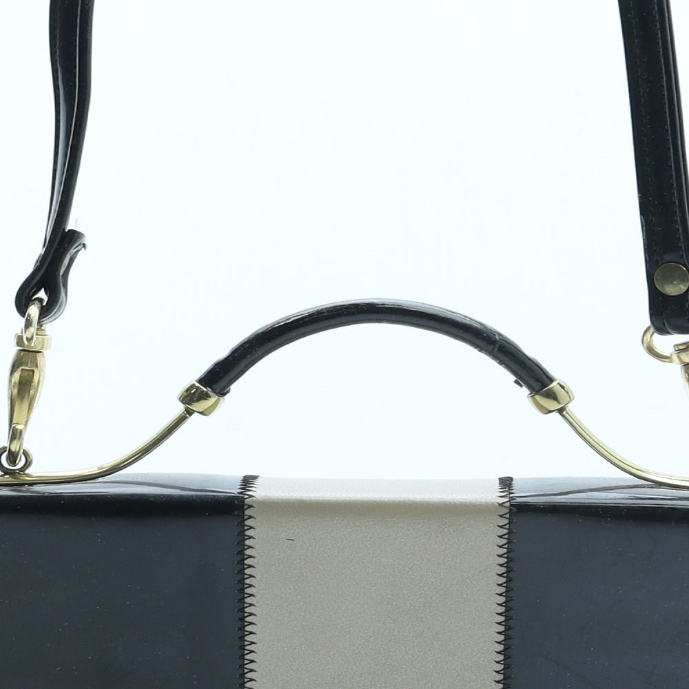 Renata Womens Black Polyurethane Shoulder Bag