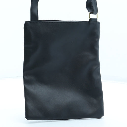 Preworn Womens Black Leather Crossbody Size Small - Bag Depth 1cm
