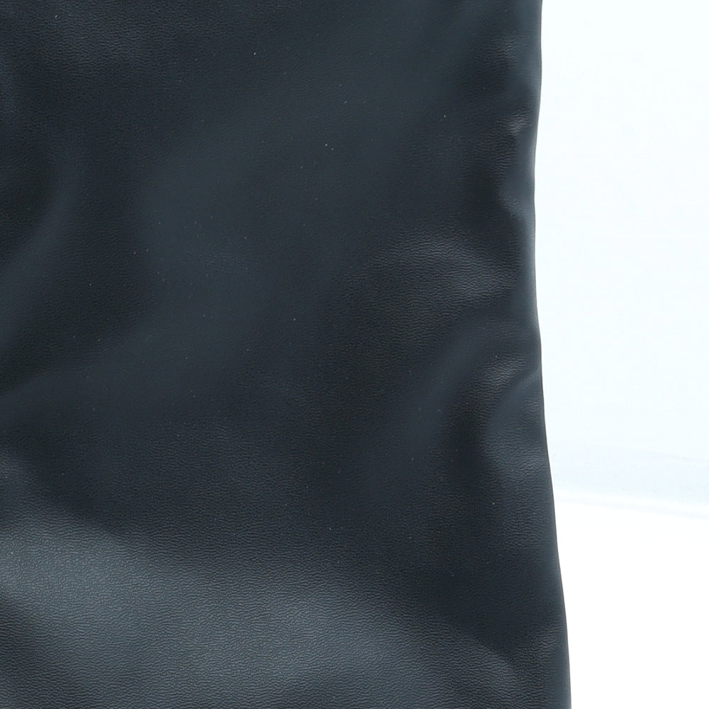 Preworn Womens Black Leather Crossbody Size Small - Bag Depth 1cm