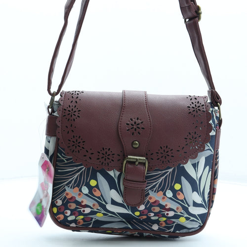 Lettuce Womens Multicoloured Floral Polyester Crossbody Size Small