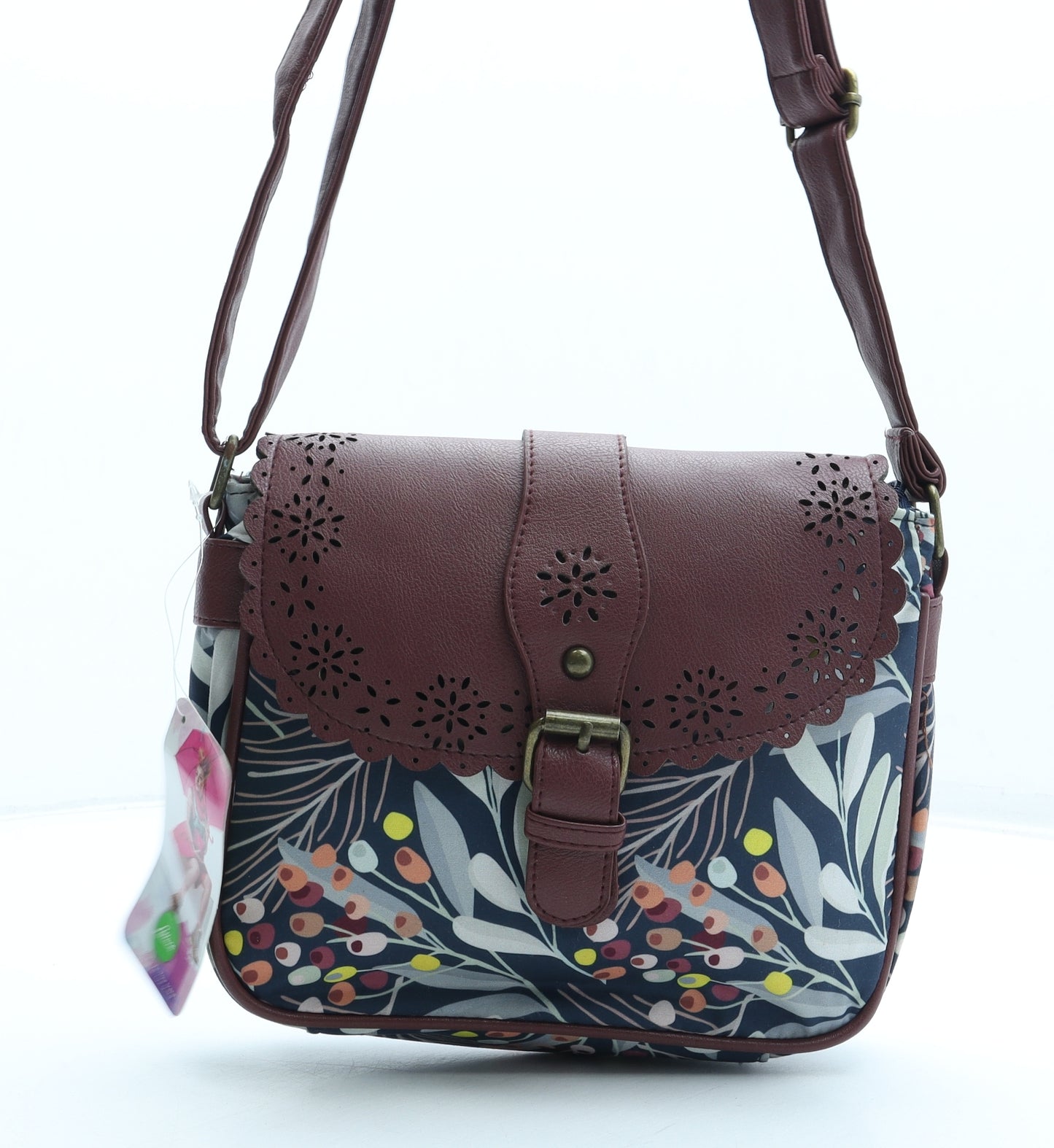 Lettuce Womens Multicoloured Floral Polyester Crossbody Size Small