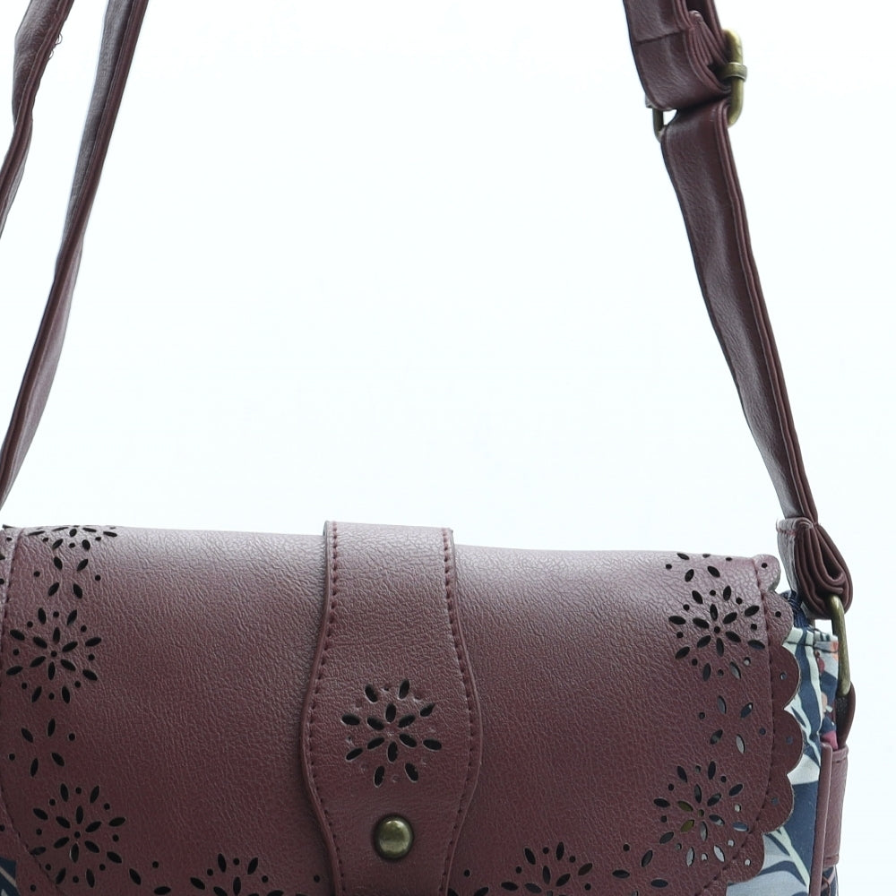 Lettuce Womens Multicoloured Floral Polyester Crossbody Size Small
