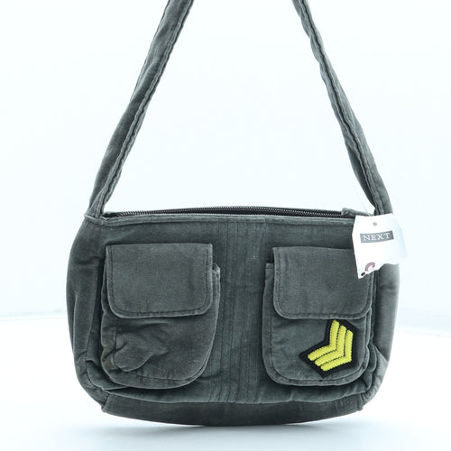 NEXT Womens Grey Polyester Shoulder Bag Size Small
