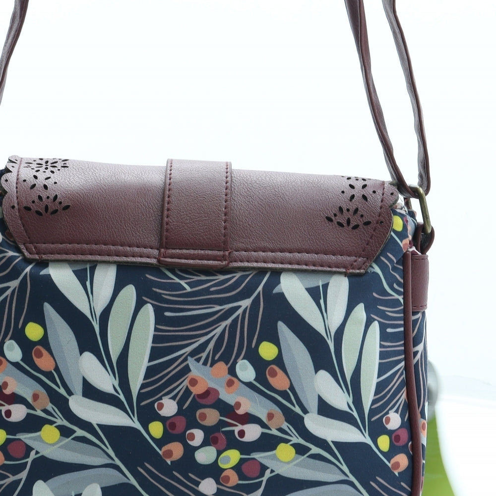 Lettuce Womens Multicoloured Floral Polyester Crossbody Size Small