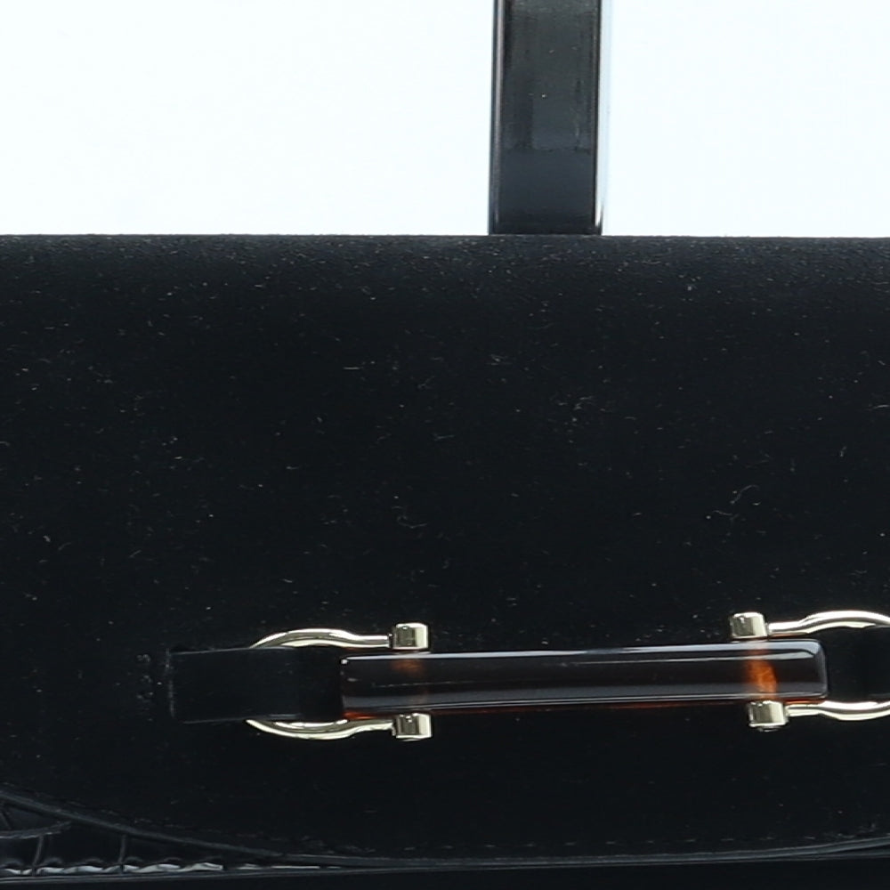 Topshop Womens Black Polyurethane Belt Bag & Waist Pack Size Small - Bag Depth 4cm Chain Deatil