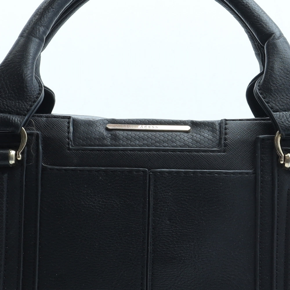 Acess Womens Black Polyurethane Hobo Bag Size Large