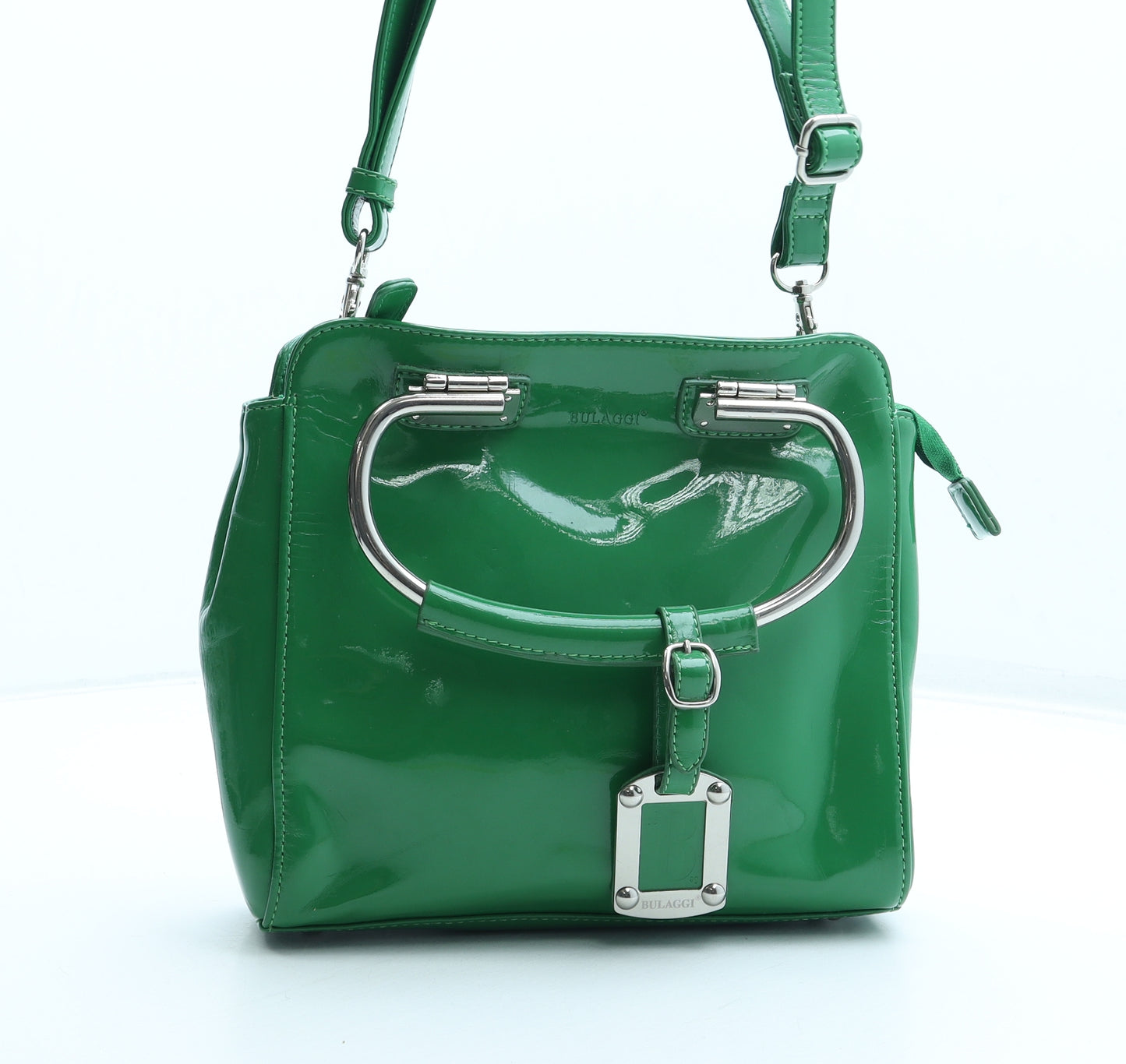 Bulaggi Womens Green PVC Crossbody Size Small