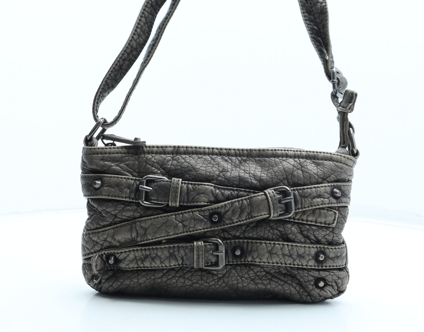 Marks and Spencer Womens Brown Polyester Shoulder Bag Size Small - Bag depth 2cm