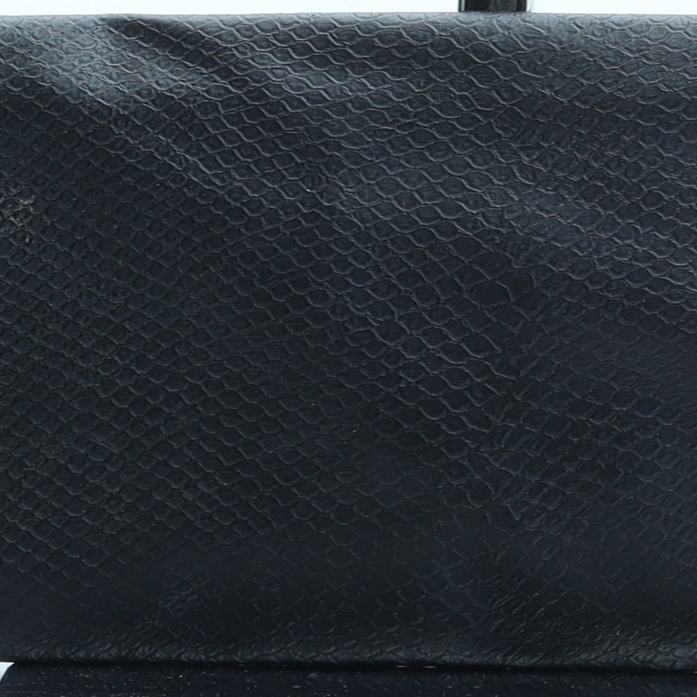 Atmosphere Womens Black Polyurethane Clutch Size Small - Bag Depth 1cm