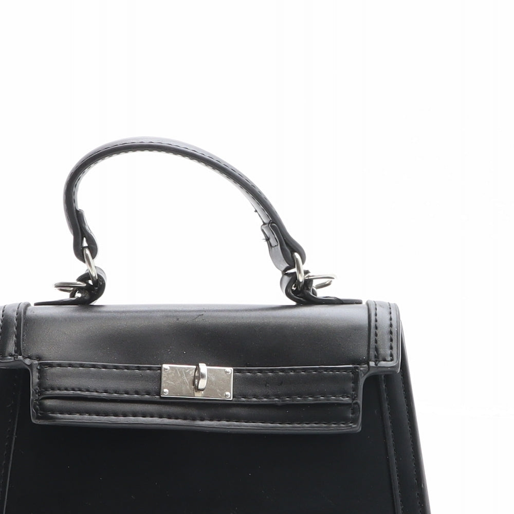 River Island Womens Black Polyurethane Top Handle Bag Size Mini