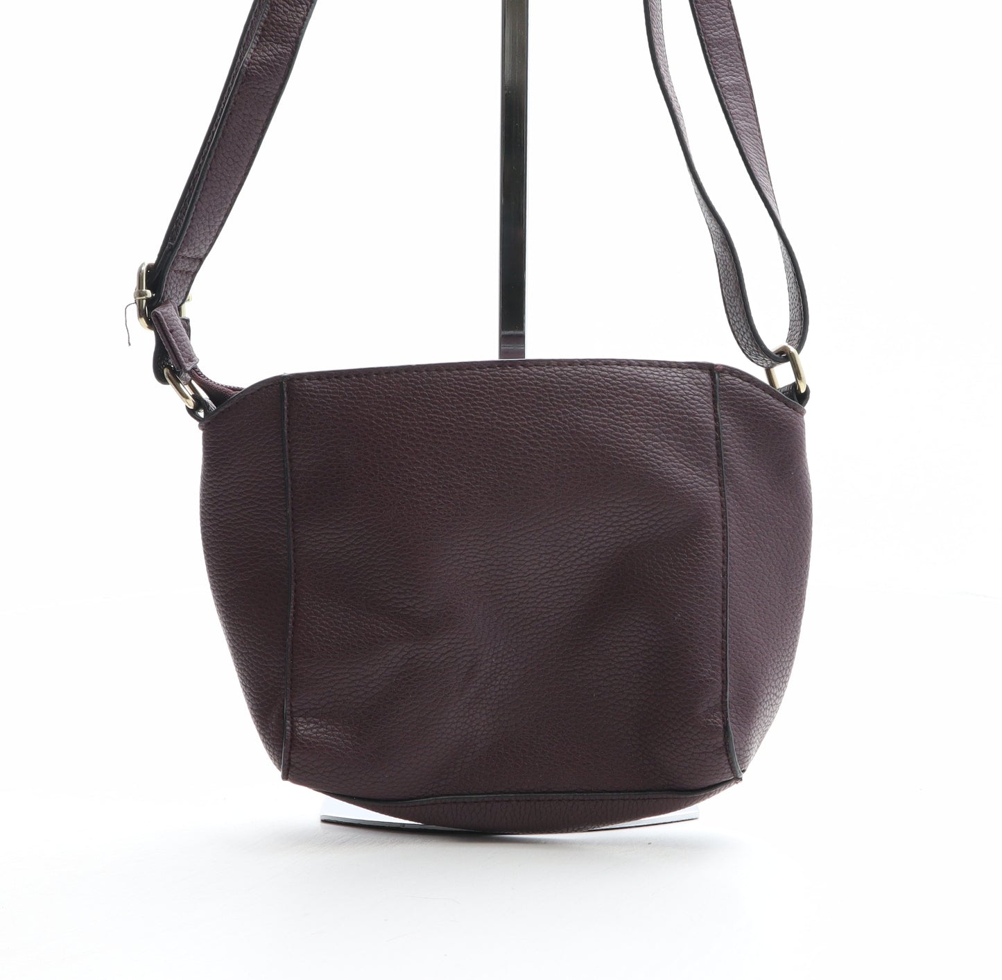 F&F Womens Purple PVC Crossbody Size Medium - Padlock Detail