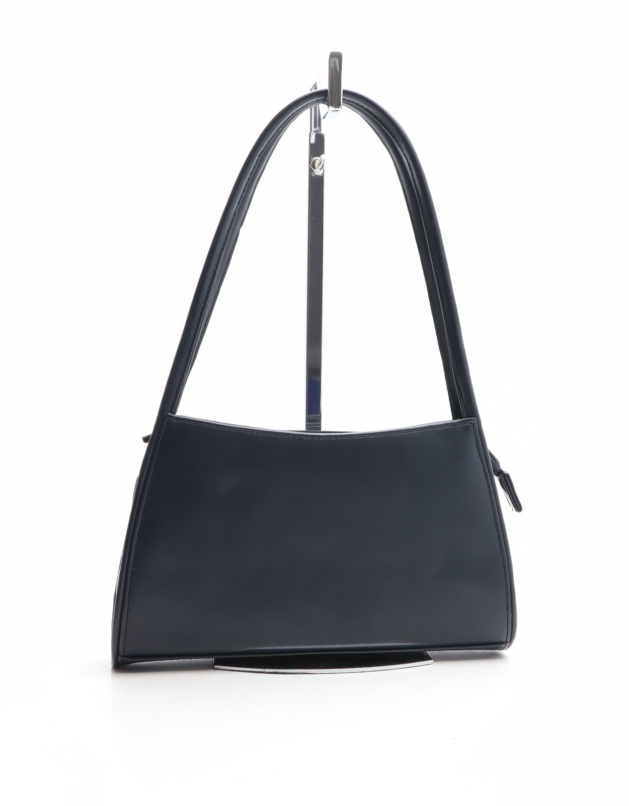 Preworn Womens Blue Polyurethane Shoulder Bag Size Small