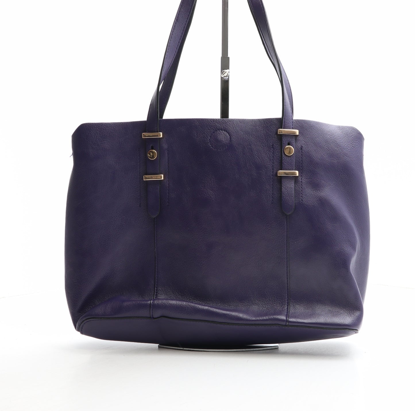 Marks and Spencer Womens Purple Polyurethane Shoulder Bag Size Medium